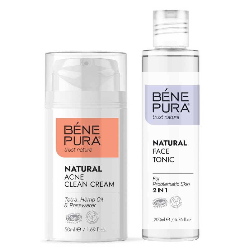 Krema za obraz proti aknam in Tonik za obraz za problematično kožo - GMC
