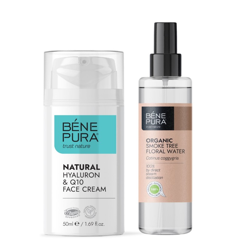 Bio Divjega Ruja Cvetna voda in Hyaluron & Q10 krema za obraz - GMC