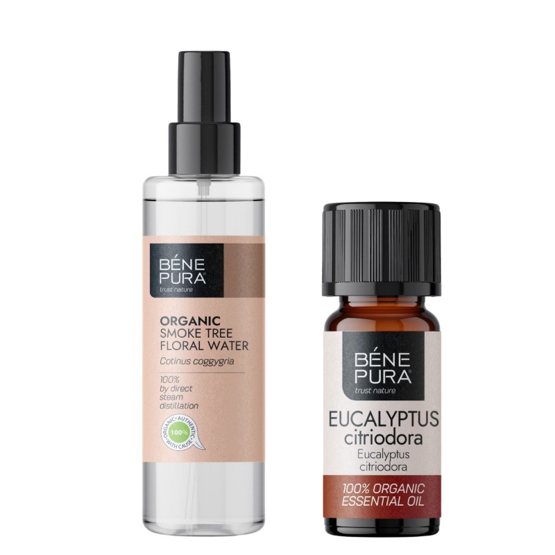 Bio Divjega Ruja Cvetna voda in Bio Evkalipt Citriodora Eterično olje - 