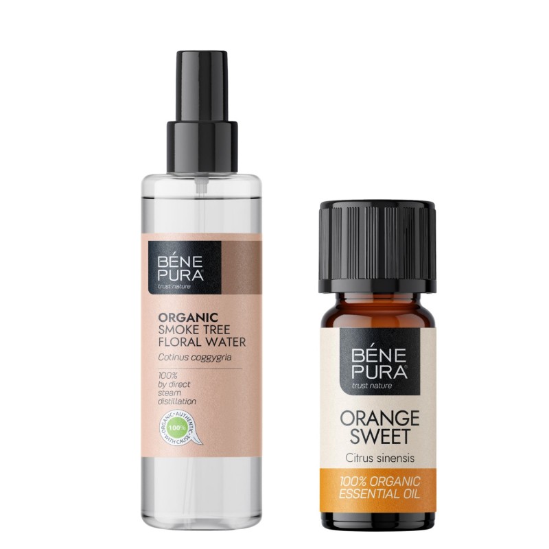 Bio Divjega Ruja Cvetna voda in Bio Sladka Pomaranča Eterično olje - GMC
