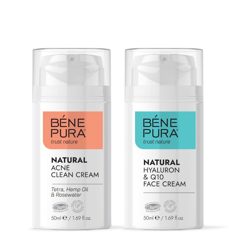 Krema za obraz proti aknam in Hyaluron & Q10 krema za obraz - GMC