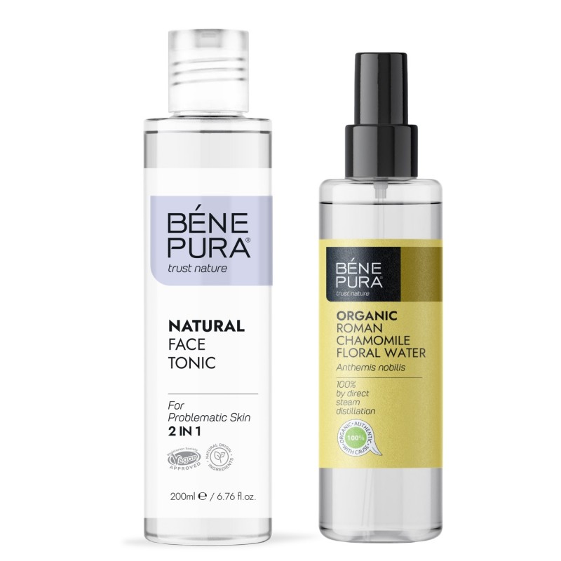 Tonik za obraz za problematično kožo in Bio Rimska Kamilica Cvetna voda - GMC