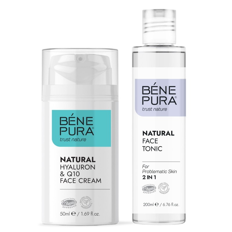 Tonik za obraz za problematično kožo in Hyaluron & Q10 krema za obraz - GMC