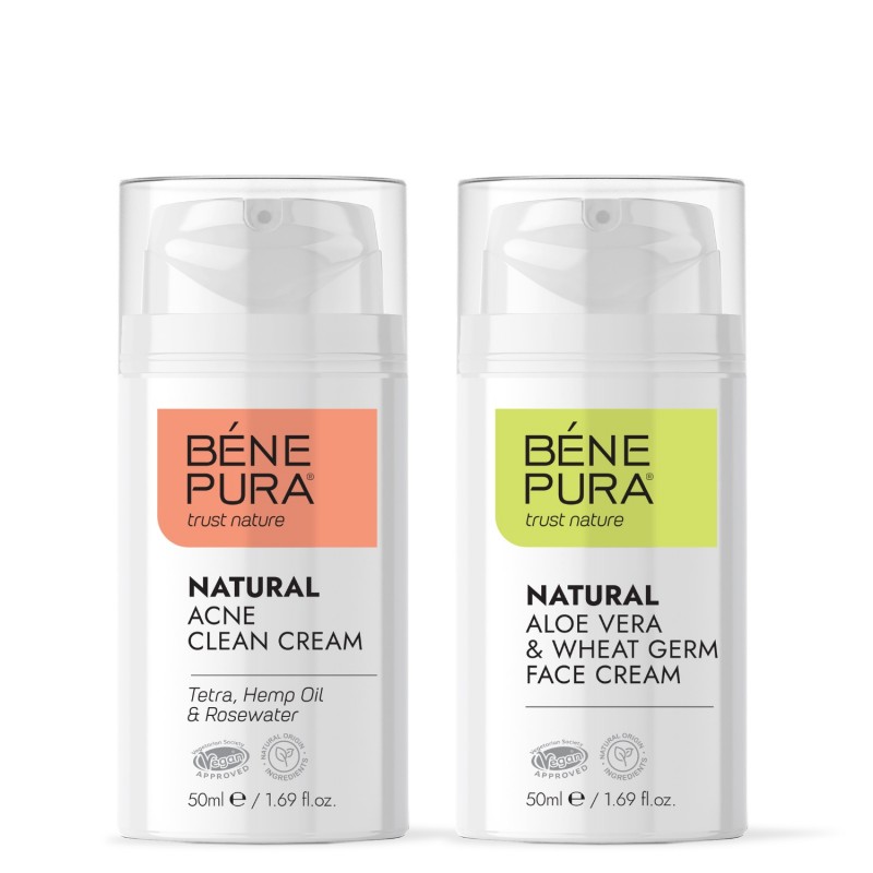 Krema za obraz proti aknam in Krema za obraz z aloe vero - GMC
