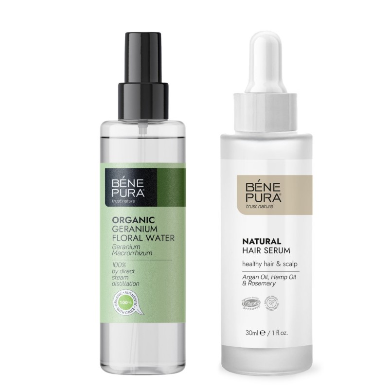 Serum za lase in Bio Geranija Cvetna voda - GMC