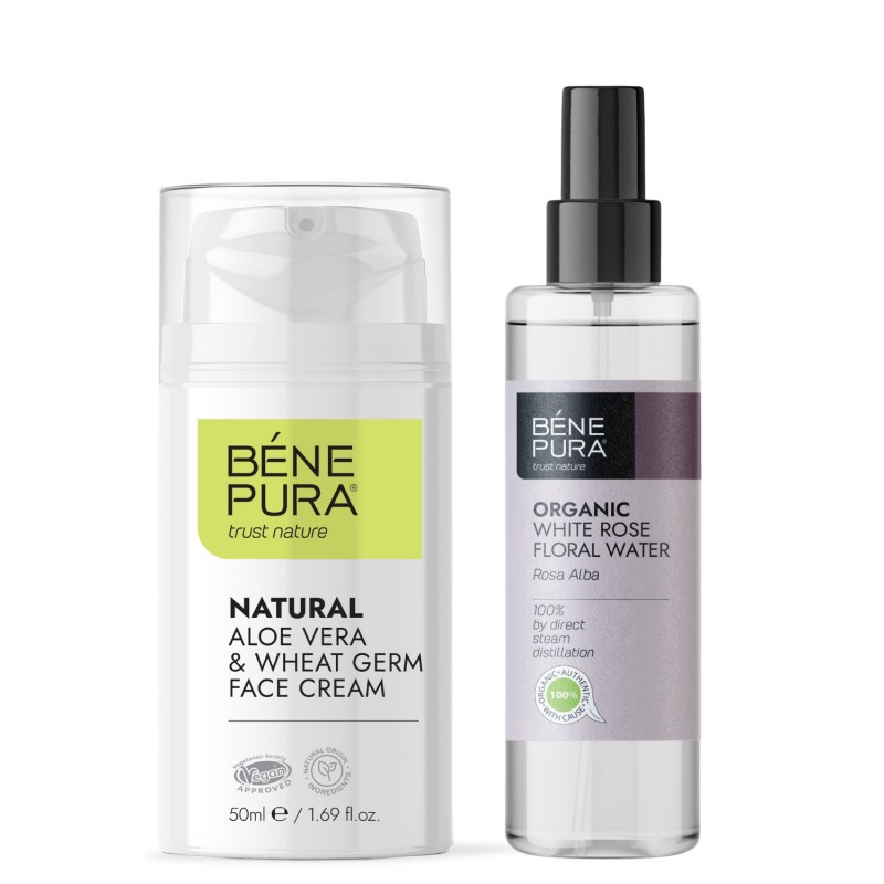 Krema za obraz z aloe vero in Bio Rosa Alba Rožna voda - GMC