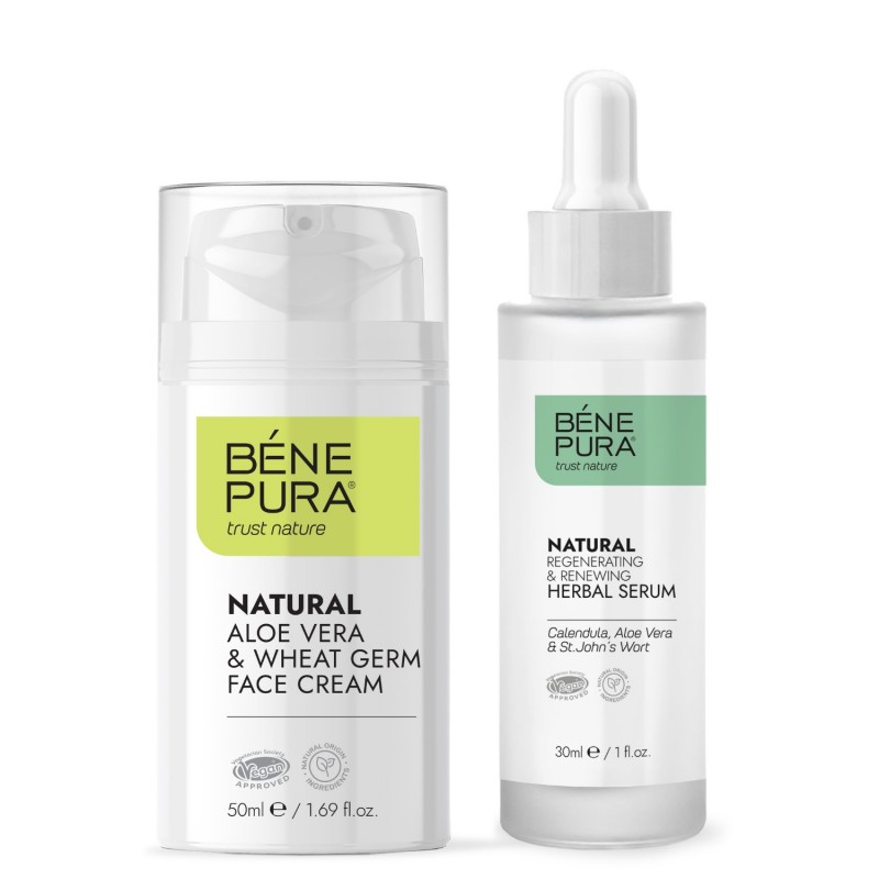 Regeneracijski serum za obraz in Krema za obraz z aloe vero - GMC