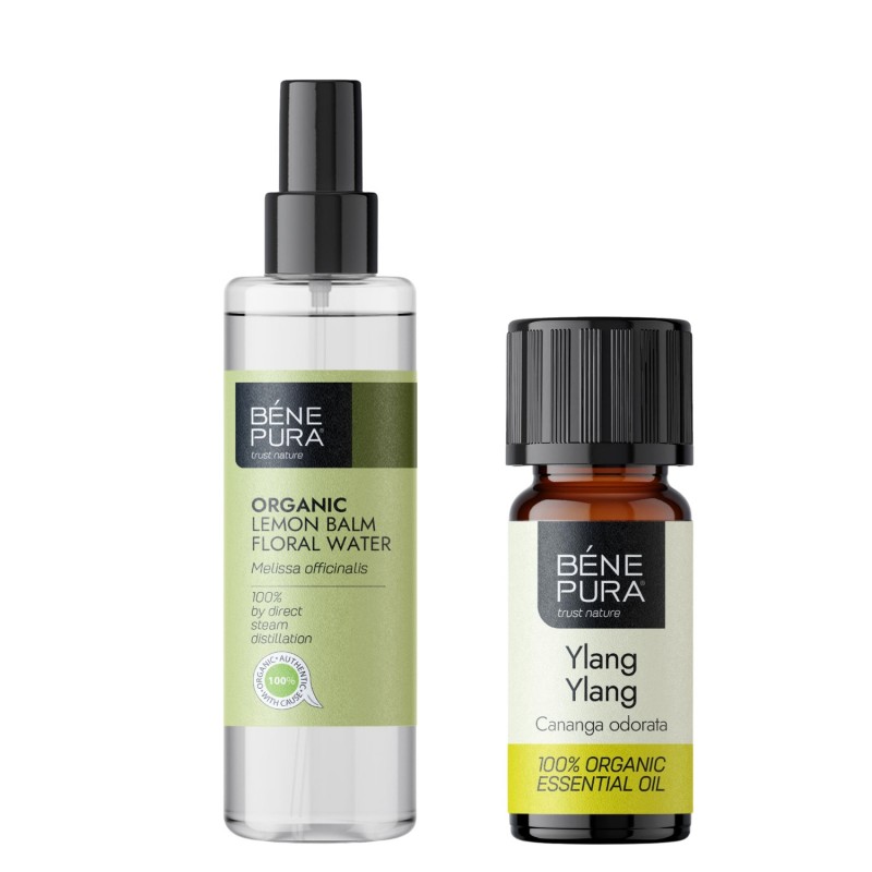 Bio Melisa Cvetna voda in Bio Ylang ylang Eterično olje - GMC