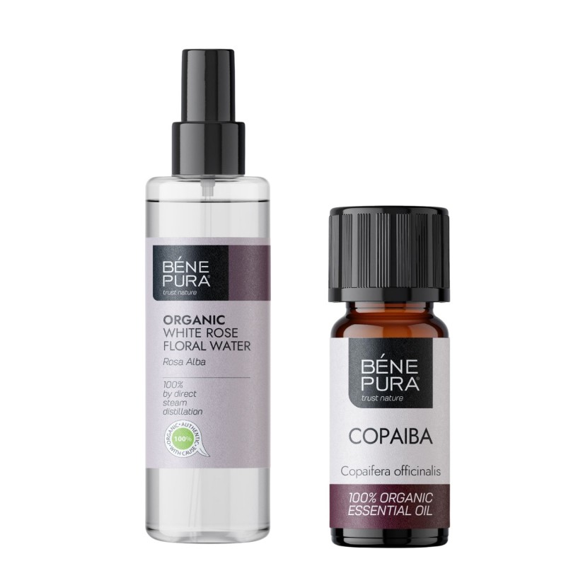 Bio Rosa Alba Rožna voda in Bio Copaiba Eterično olje - GMC
