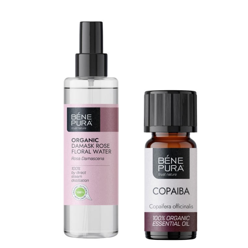 Bio Rosa Damascena Rožna voda in Bio Copaiba Eterično olje - GMC