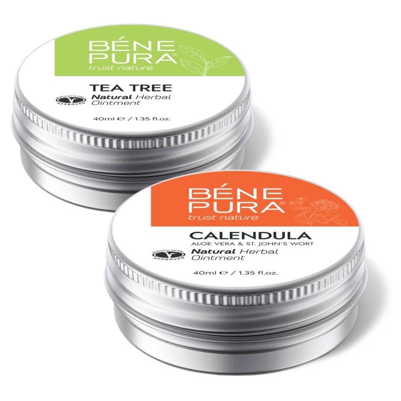 Mazilo proti Srbenju s Čajevcem in Mazilo za Opekline in Rane z Ognjičem, Aloe Vero in Šentjanževko - GMC