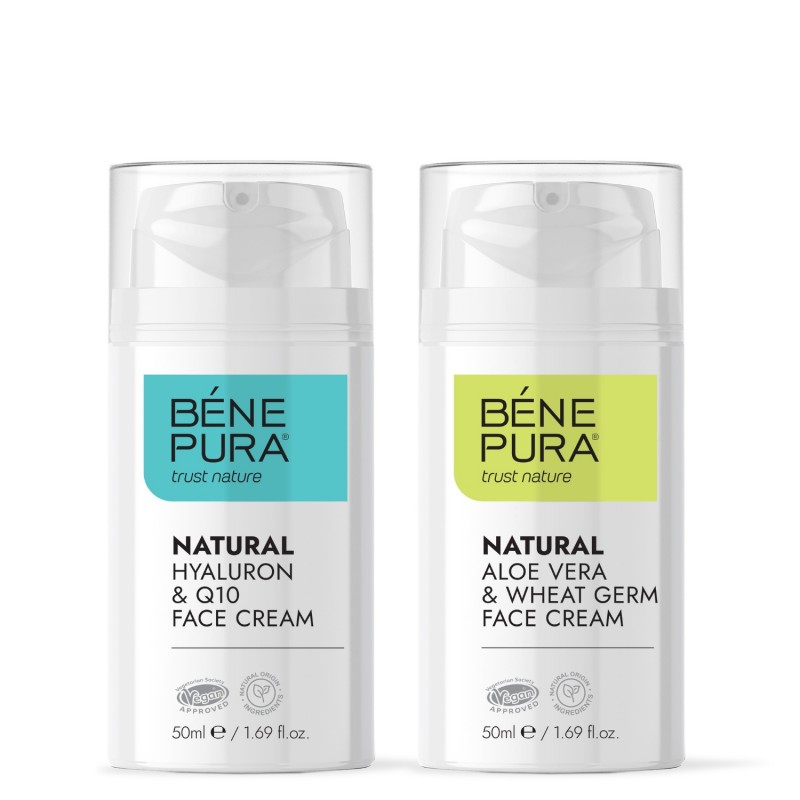 Hyaluron & Q10 krema za obraz in Krema za obraz z aloe vero - GMC
