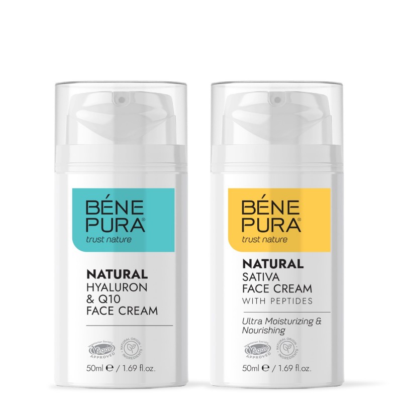 Hyaluron & Q10 krema za obraz in Vlažilna krema za obraz - Primerjava izdelkov