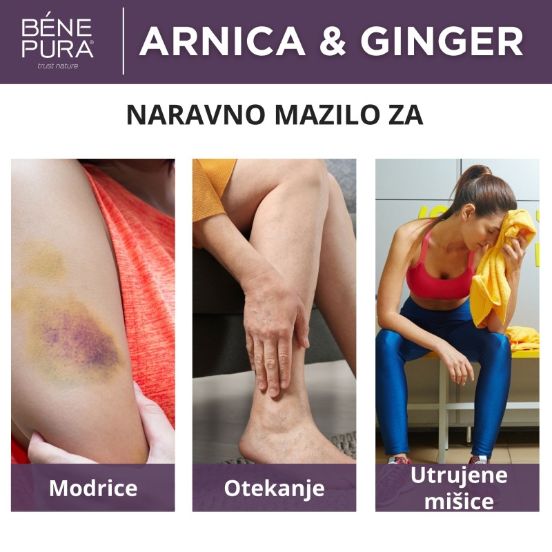 3x Mazilo za Modrice in Mišice z Arnike in Ingverjem - 40ml