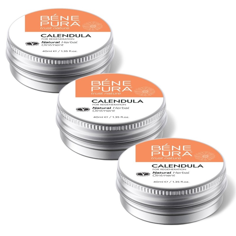 3x Mazilo za Opekline in Rane z Ognjičem - 40ml - 