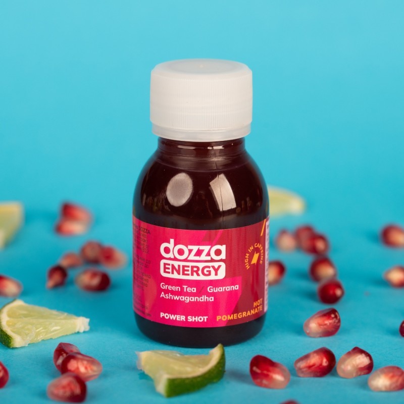 6x Pack DOZZA Energy Hot Pomegranate Energy shot - 60ml - Benepura.si 6x Pack DOZZA Energy Hot Pomegranate Energy shot - 60ml