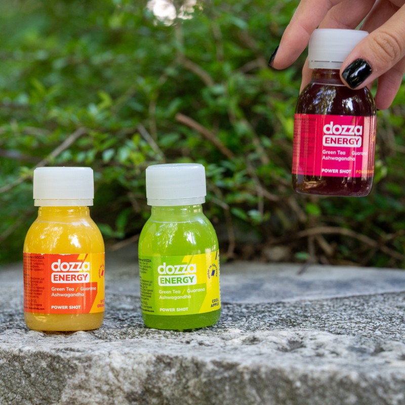 6x Pack DOZZA Energy Hot Pomegranate Energy shot - 60ml - Benepura.si 6x Pack DOZZA Energy Hot Pomegranate Energy shot - 60ml