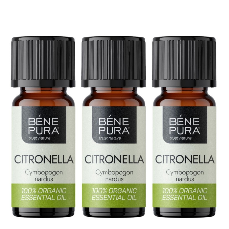 3x Bio Citronela Eterično olje - 10ml - Kompleti