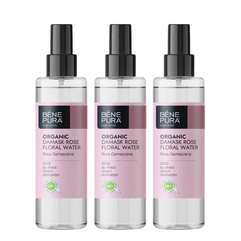 3x Bio Rosa Damascena Rožna voda - 250ml - Naravna kozmetika