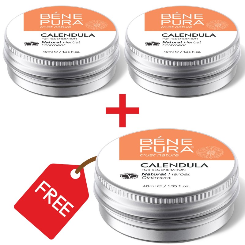 3x Mazilo za Opekline in Rane z Ognjičem - 40ml - Kompleti